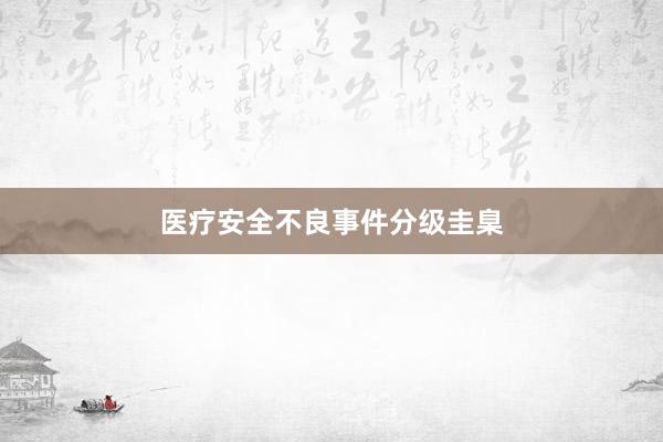 医疗安全不良事件分级圭臬