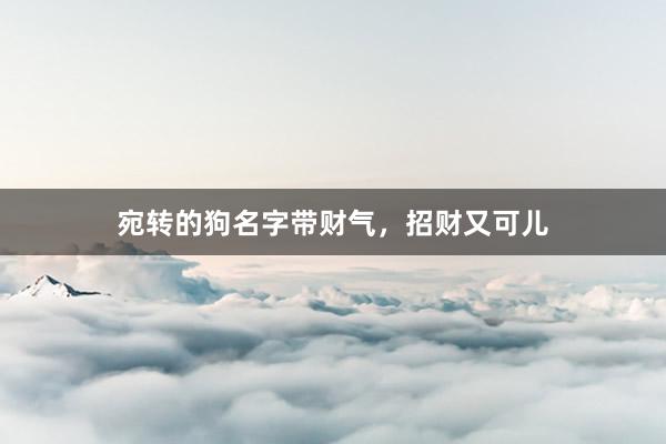 宛转的狗名字带财气，招财又可儿